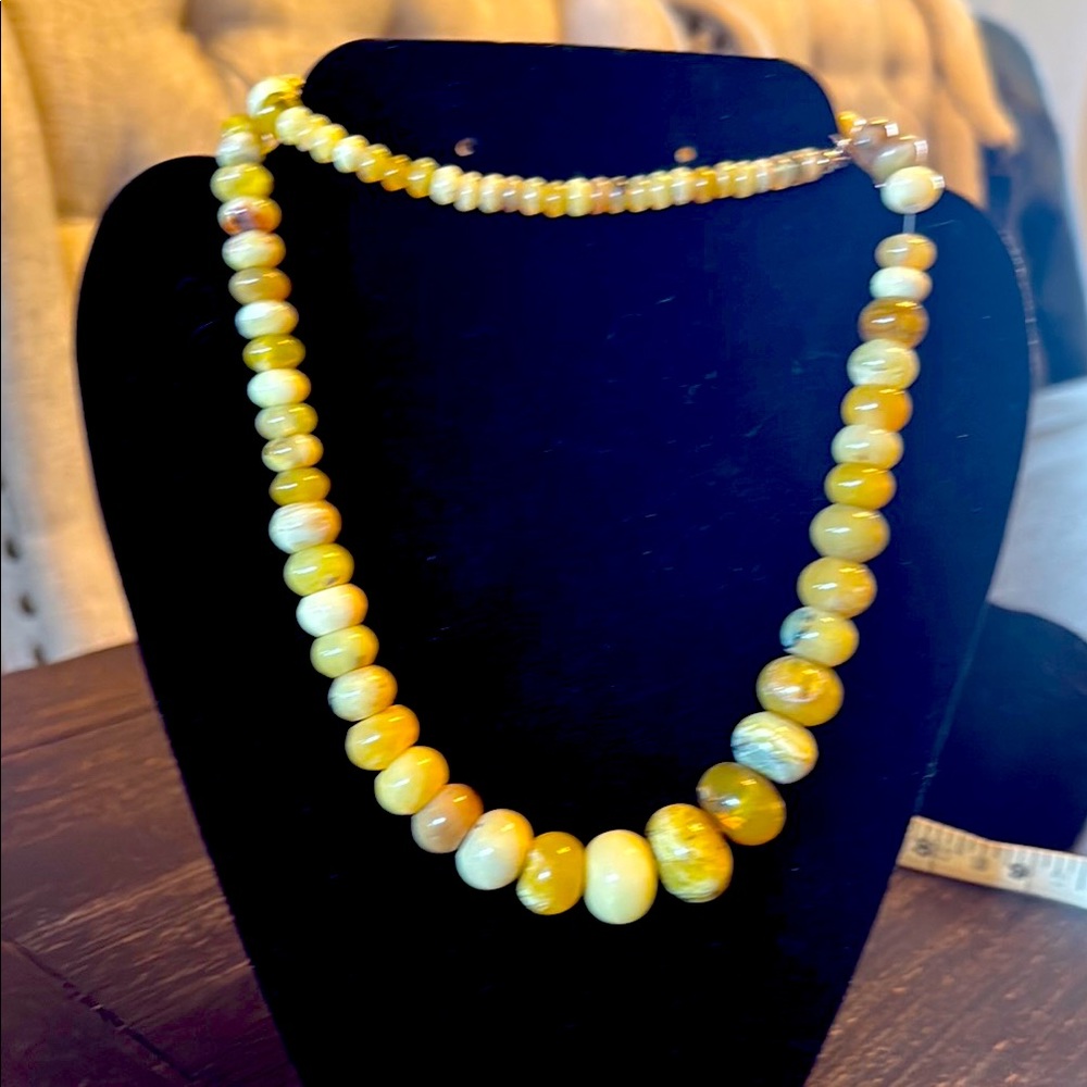 Jay King Mine Finds Yellow Opal Necklace